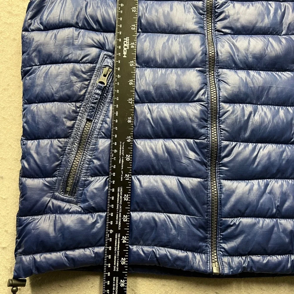 American Eagle Outfitters Mens Small Blue Quilted Puffer Vest Full Zip 1752